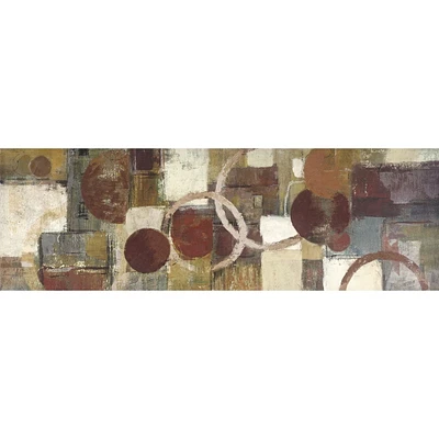 Art mural en toile hometrends abstrait orné en ton brun