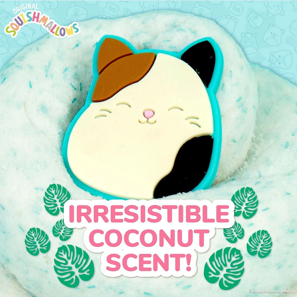 Original Squishmallows™ Cam le Petit Chat Substance Gluante Nuage De Qualité Supérieure, Parfumée à La Noix de Coco