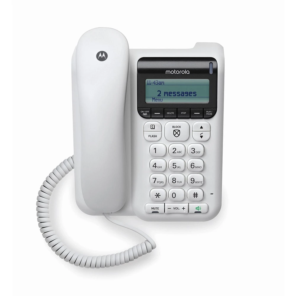 Téléphone à cordon Motorola CT610 - Blanc