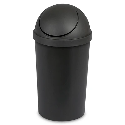 Poubelle avec couvercle basculant Sterilite de 11,4 L en noir 11,4 L