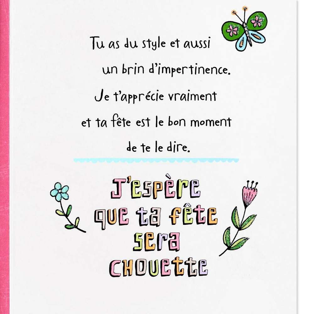 Hallmark Birthday Card for Girls (Doodle Stickers)
