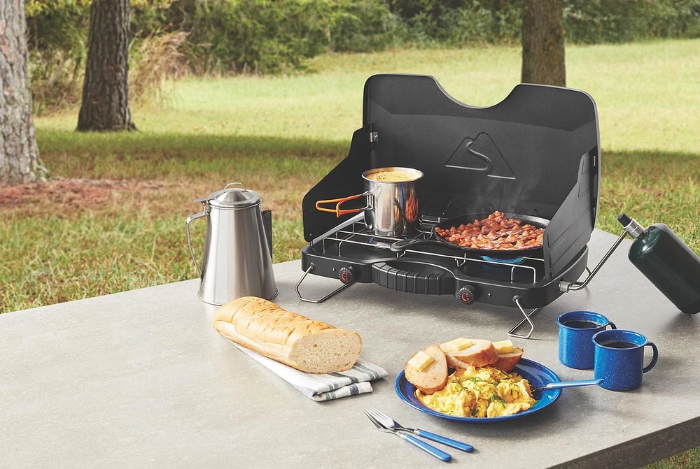 Ozark Trail 2 Burner Propane Gas Camp Stove, GCT2208WB-C