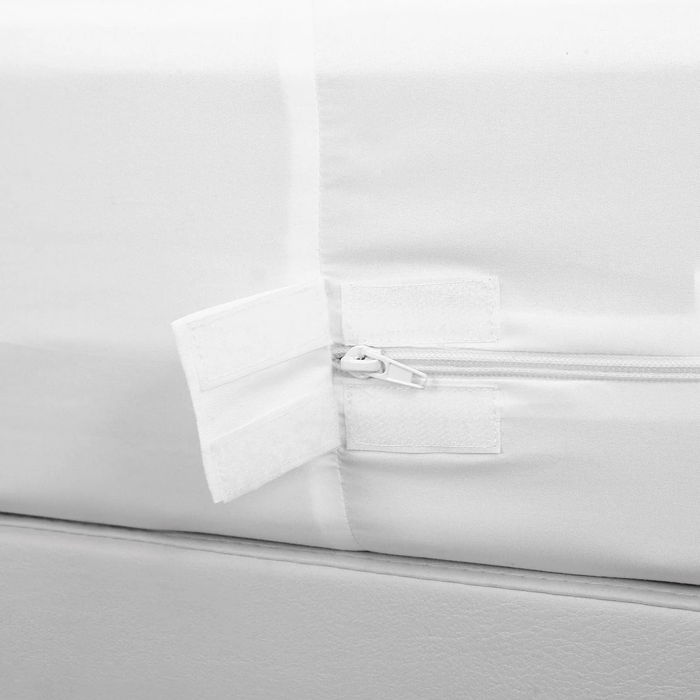 Housse de matelas Marina Decoration Premium Soft 100 % imperméable et anti-punaises de lit, silencieuse, avec fermeture éclair, hypoallergénique et respirante, convient pour une profondeur maximale de