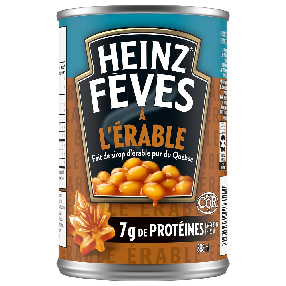 Heinz Maple Style Beans with Pure Quebec Maple Syrup, 398mL