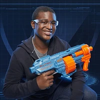 Nerf Elite 2.0 Shockwave RD-15 Blaster, 30 Nerf Darts, 15-Dart Rotating Drum, Pump-Action Slam Fire, Built-In Customizing Capabilities