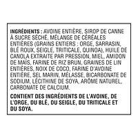 Barres de sept céréales quinoa miel avoine et lin Kashi de Kellogg's, 200g 10 barres 200 g, 10 barres