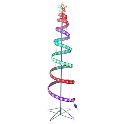 Holiday Time ARBRE À SPIRALE SCINTILLANTE RVB 7 PI