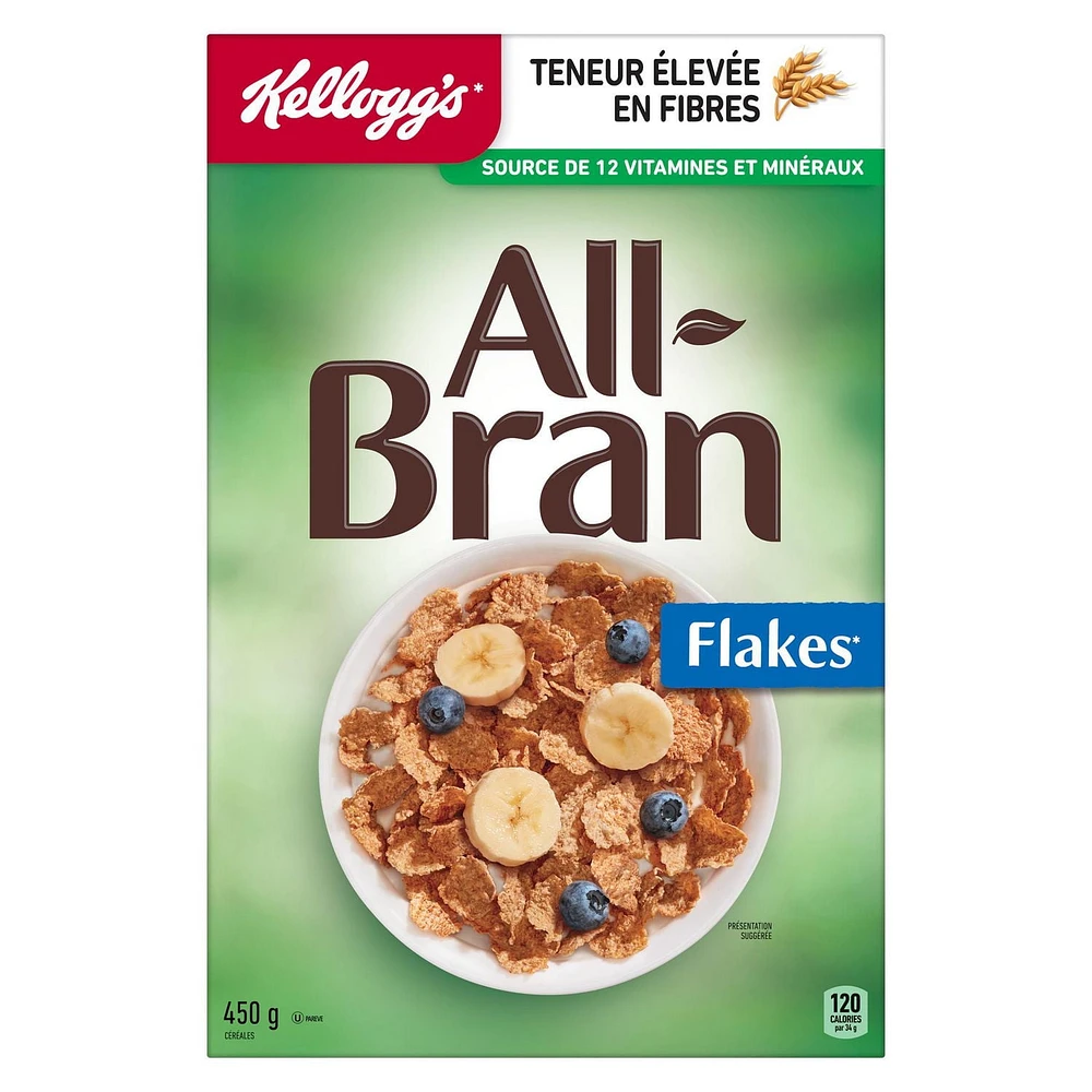 Céréales Kellogg's* All-Bran* Flakes, 450 g