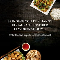 P.F. Chang’s HOME MENU™ Broccoli & Beef - Frozen and Ready in Minutes - No Artificial Flavours, Colours, or Preservatives - Restaurant-Inspired Flavours at Home - 624G Meals, Beef & Broccoli