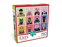 Buffalo Games - Le puzzle Cats Series - Cats in Clothes - en 750 pièces