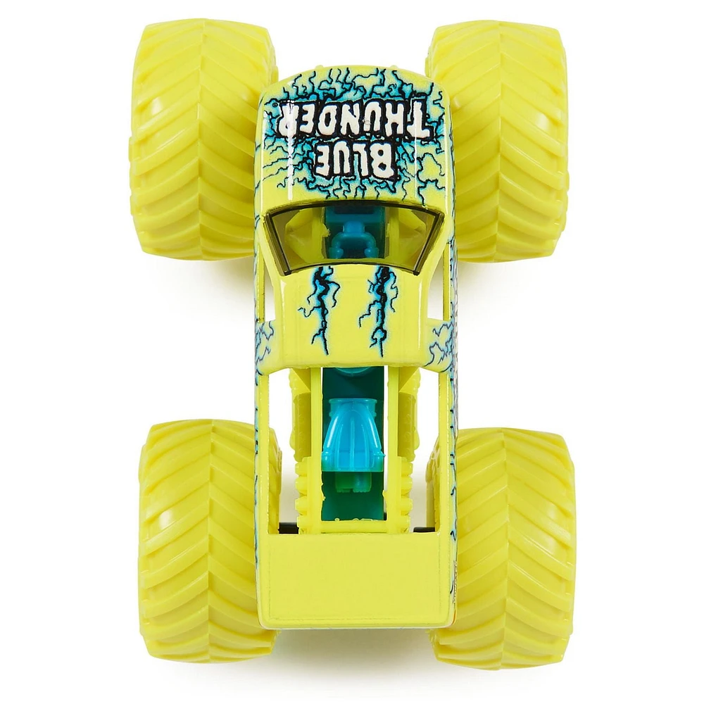 Monster Jam, Official Blue Thunder Monster Truck, Die-Cast Vehicle, 1:64 Scale, Kids Toys for Boys Ages 3 and up, Blue Thunder