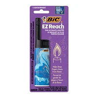 BIC EZ Reach Lighters, The Ultimate Lighter with Extended Wand (1.45-inch), Assorted Colours, 1-Count, 1-Count
