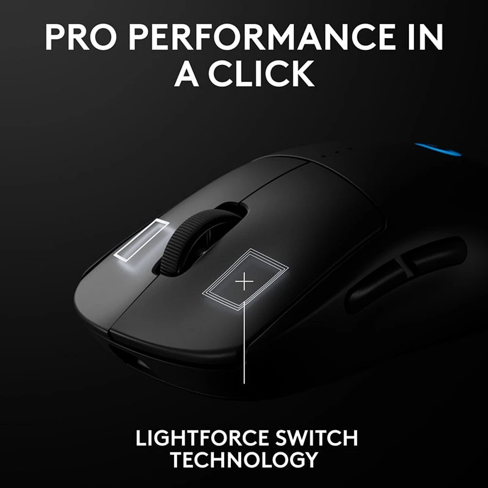 Logitech PRO 2 LIGHTSPEED Wireless Ambidextrous 44K DPI Sendor Gaming Mouse
