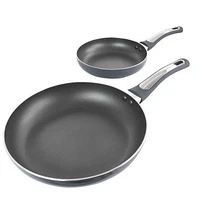 Oster Legacy 2 Piece 10" & 8" Frying Pan, Grey