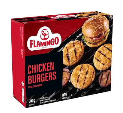 FLAM CHICKEN BURGERS