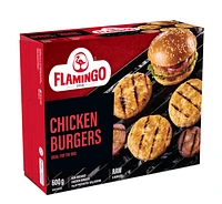 FLAM CHICKEN BURGERS