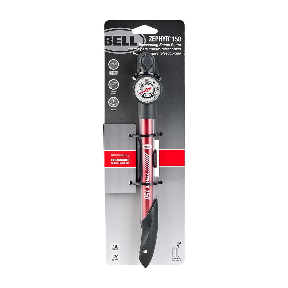 Bell Sports  Zephyr™ 150 Frame Pump, 120 PSI