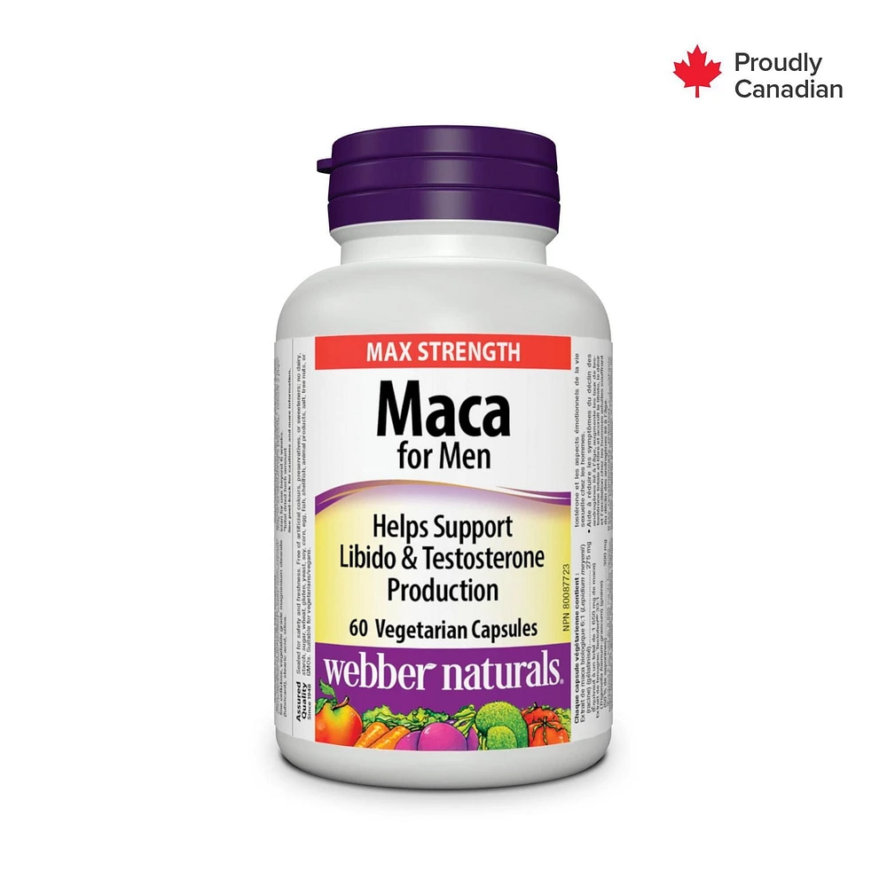 webber naturals Maca pour hommes 60 CAPSULES
