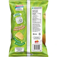 Lay’s croustilles assaisonnées ondulées Crème et oignon 200 g.