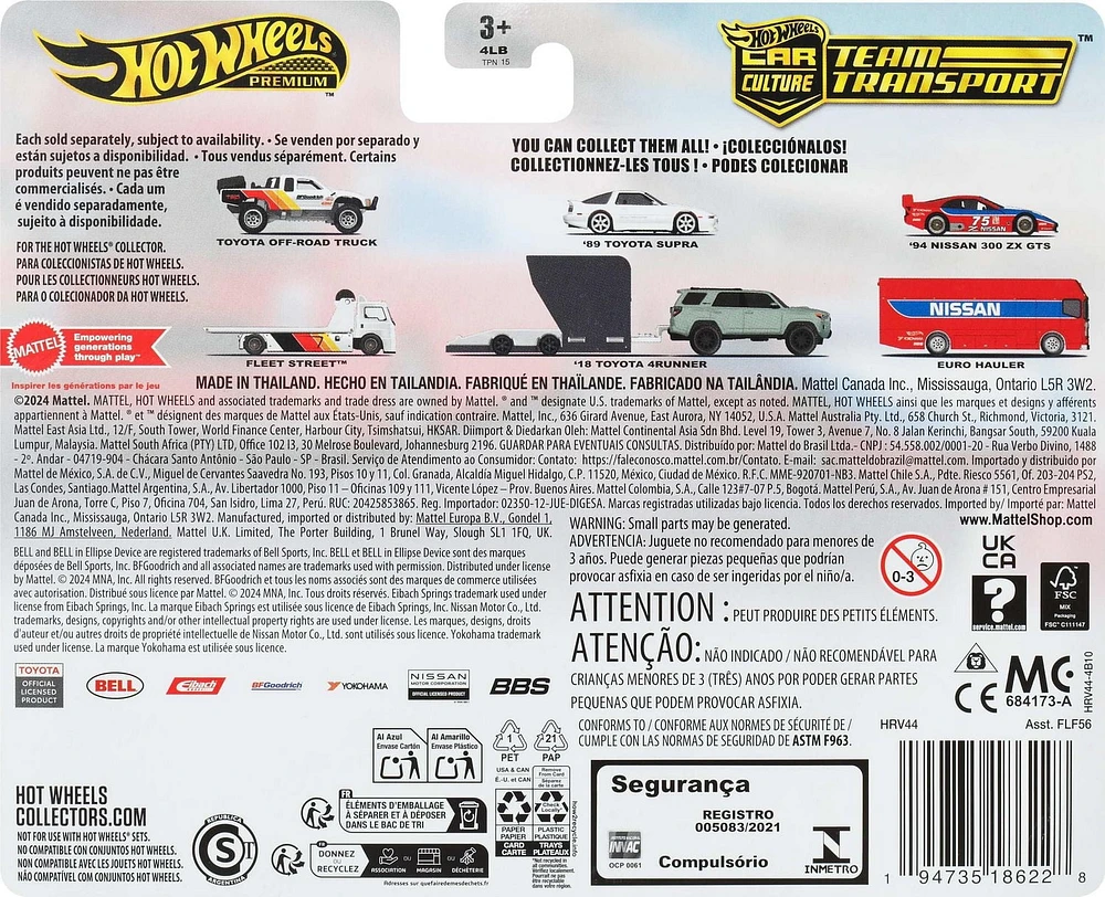 Hot Wheels  Team Transport  Camion et voiture de course