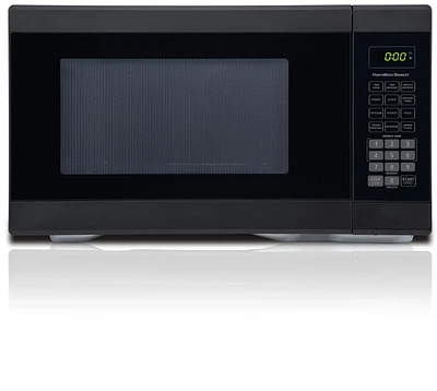 Micro-ondes compact de 1,1 pi³ en blanc de Hamilton Beach Cuisson en une touche