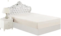 Drap-housse en bambou massif ultra doux et soyeux à poche profonde, en rayonne de bambou solide, toutes saisons