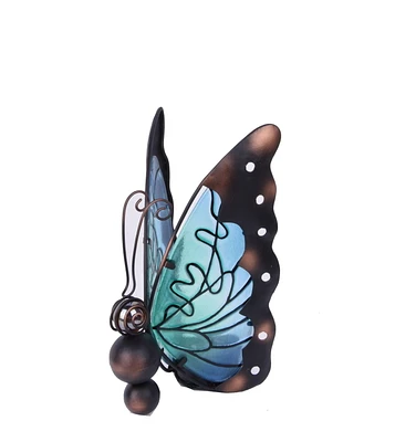 Hometrends Décor de jardin papillon bleu solaire