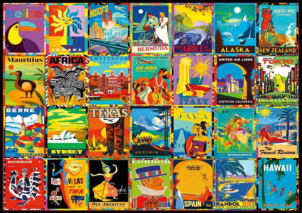 Buffalo Games - Le puzzle Vivid Collection - Colorful Destinations - en 300 pièces