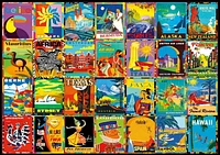 Buffalo Games - Le puzzle Vivid Collection - Colorful Destinations - en 300 pièces