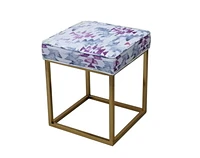 Pouf avec base en métal