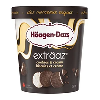 HÄAGEN-DAZS EXTRÄAZ Cookies & Cream Ice Cream 450 ml, E-HAGEN DAZS HD EXTRZ CKS&CRM