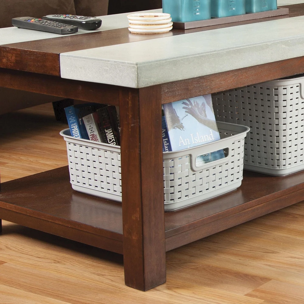 Sterilite short Weave Basket, Ea