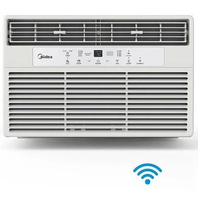 Midea Climatiseur de fenêtre de 8 000 BTU avec télécommande Chambre jusqu'à 350 pi².