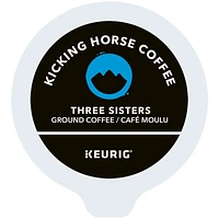 Capsules K-Cup de café Three Sisters Kicking Horse, torréfaction moyenne, 10 unités 10 unités