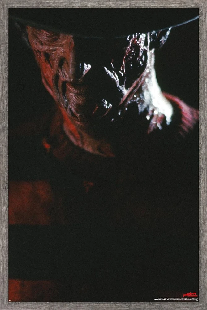 A Nightmare on Elm Street - Freddy Portrait Wall Poster with Magnetic Frame, 22.375" x 34"