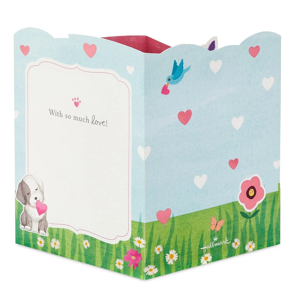 Hallmark Paper Wonder Displayable Pop Up Mothers Day Card (Cat and Dog)