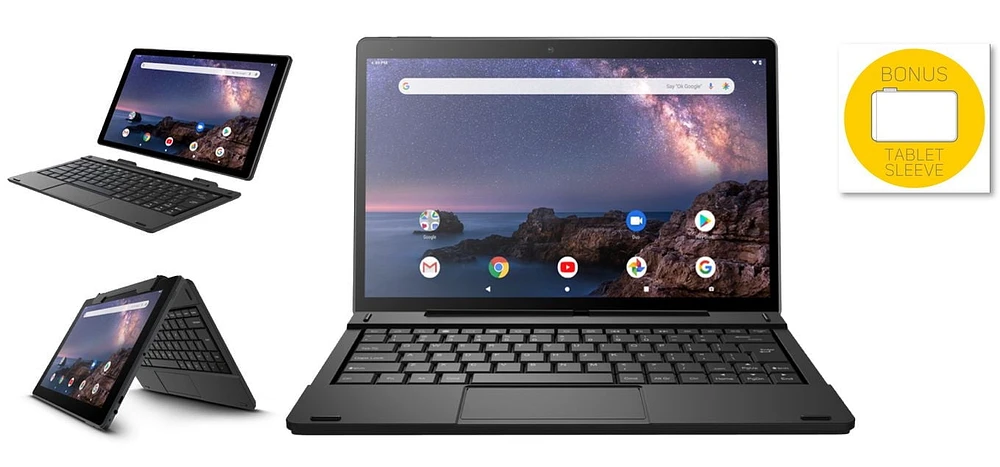 Tablette 2-en-1 Smartab 10,1 po Android 9.0 - 1/32 Go