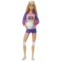 Barbie-Métiers-Poupée Barbie articulée Joueuse de Volleyball
