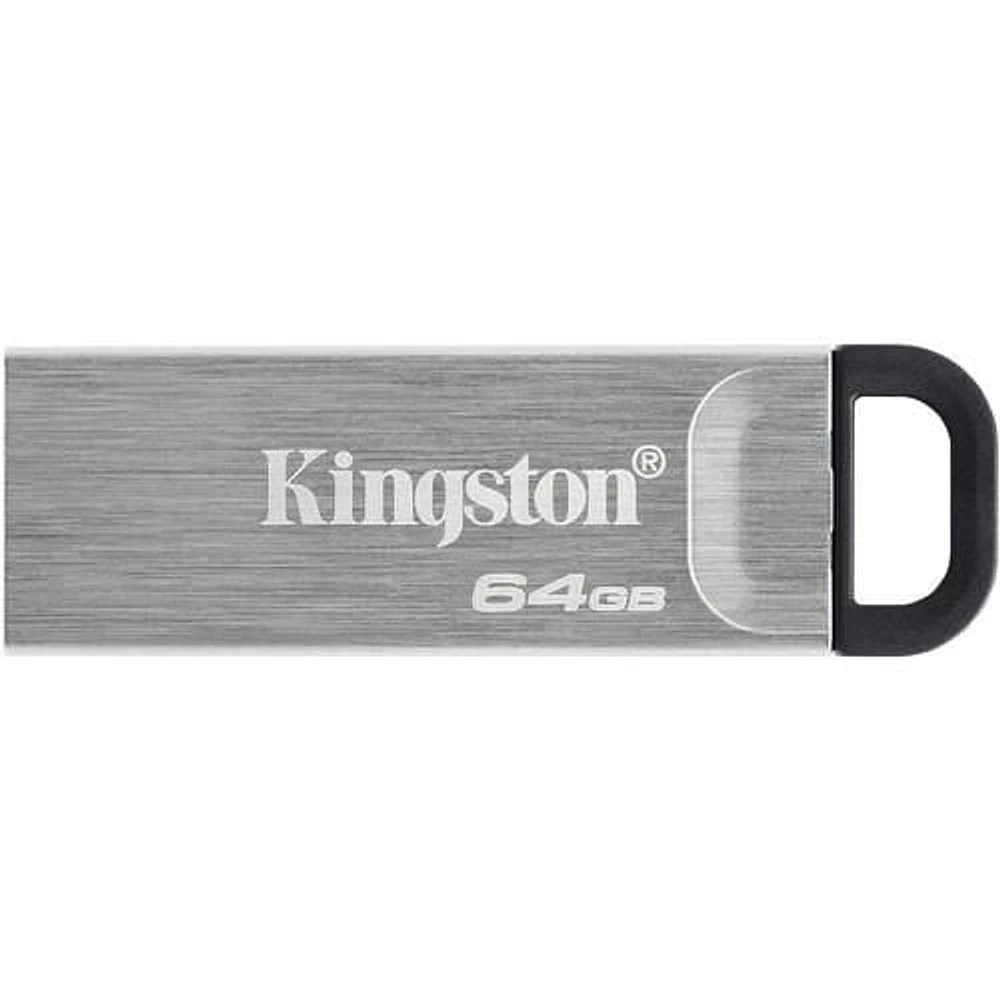 Kingston 64GB DataTraveler Kyson USB 3.2 Metal Flash Drive (DTKN/64GBCR)