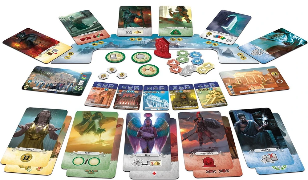 7 Wonder Duel - Pantheon Expansion (English Version) A board game by Repo Production from Antoine Bauza