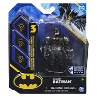 DC Comics, Figurine articulée Combat Batman de 10 cm avec 3 accessoires mystère, Jouets Batman pour garçons et filles à partir de 3 ans