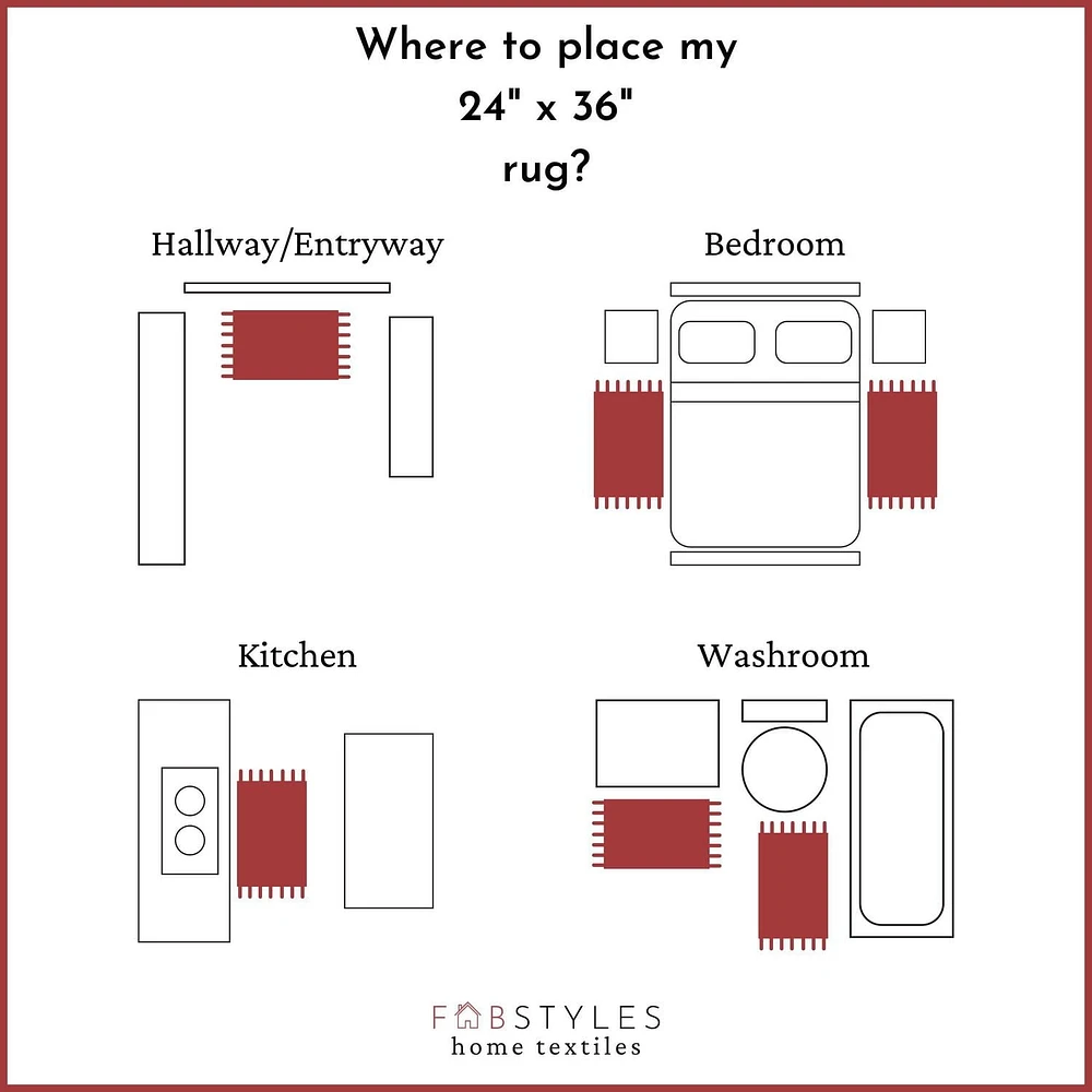 Fabstyles Cotton Solid Rug, Area Rag Rug for Living Room, Hallway, Patio