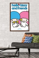 Hello Kitty and Friends: Hello - Little Twin Stars Feature Series Wall Poster with Pushpins, 22.375" x 34"