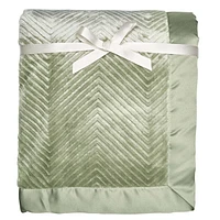 Modern Moments by Gerber Lot de 1 couvertures en peluche à chevrons pour bébé fille Vert