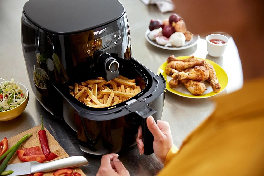 Philips Airfryer Premium Digital XXL with Twin TurboStar Fat Removal Technology, HD9650/96