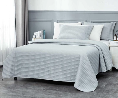 Ensemble de courtepointe Millano Classique - Gris clair