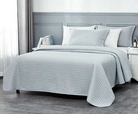 Ensemble de courtepointe Millano Classique - Gris clair