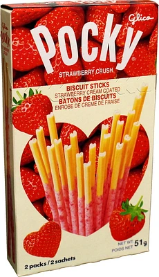 Glico Pocky Strawberry Cream Coated Biscuit Sticks