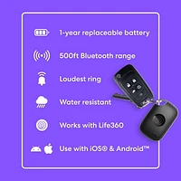 Life360 TilePro 2024 1 Pack Blk