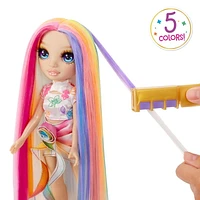 Rainbow High Craie à cheveux et coiffure Amaya – Poupée arc-en-ciel de 11 po (28 cm)